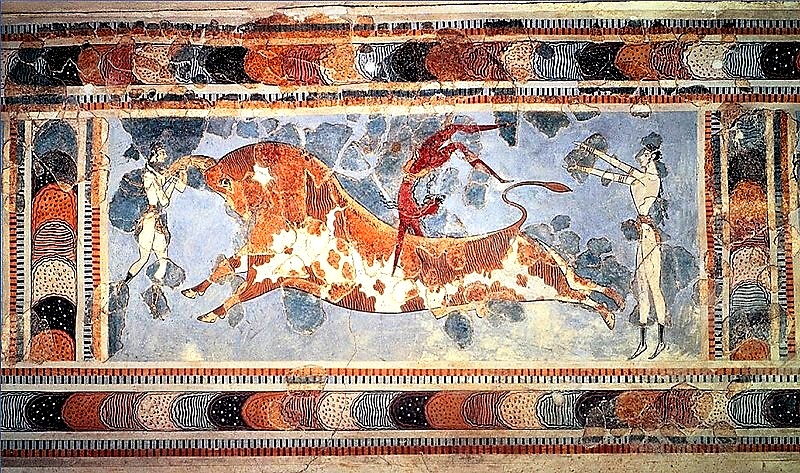 クノッソス宮殿を中心としたフレスコ画群 素晴らしい色彩感覚