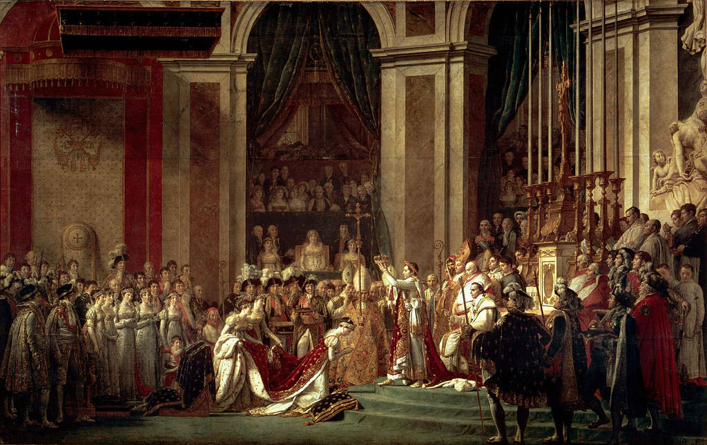 ダヴィット「ナポレオン一世の戴冠式と皇妃ジョゼフィーヌの戴冠」