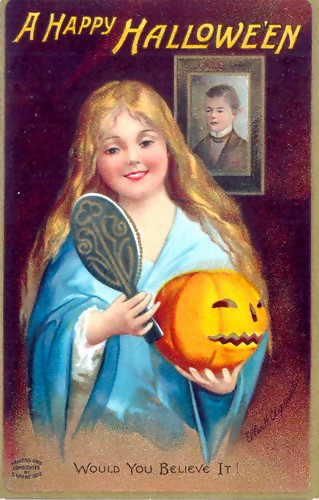 ハロウィンを記念するカード