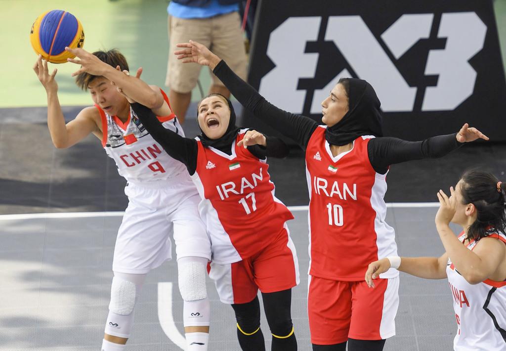 イランの3人制バスケットボールの女子選手