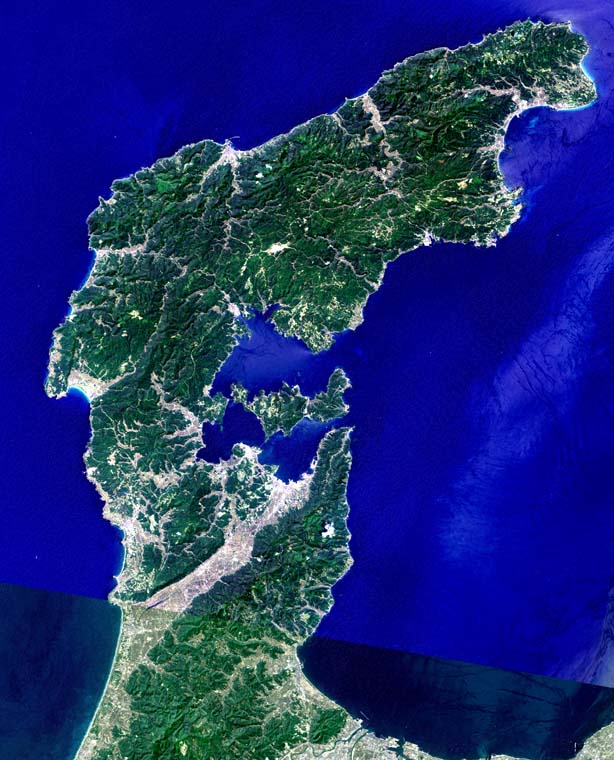 能登半島地形図